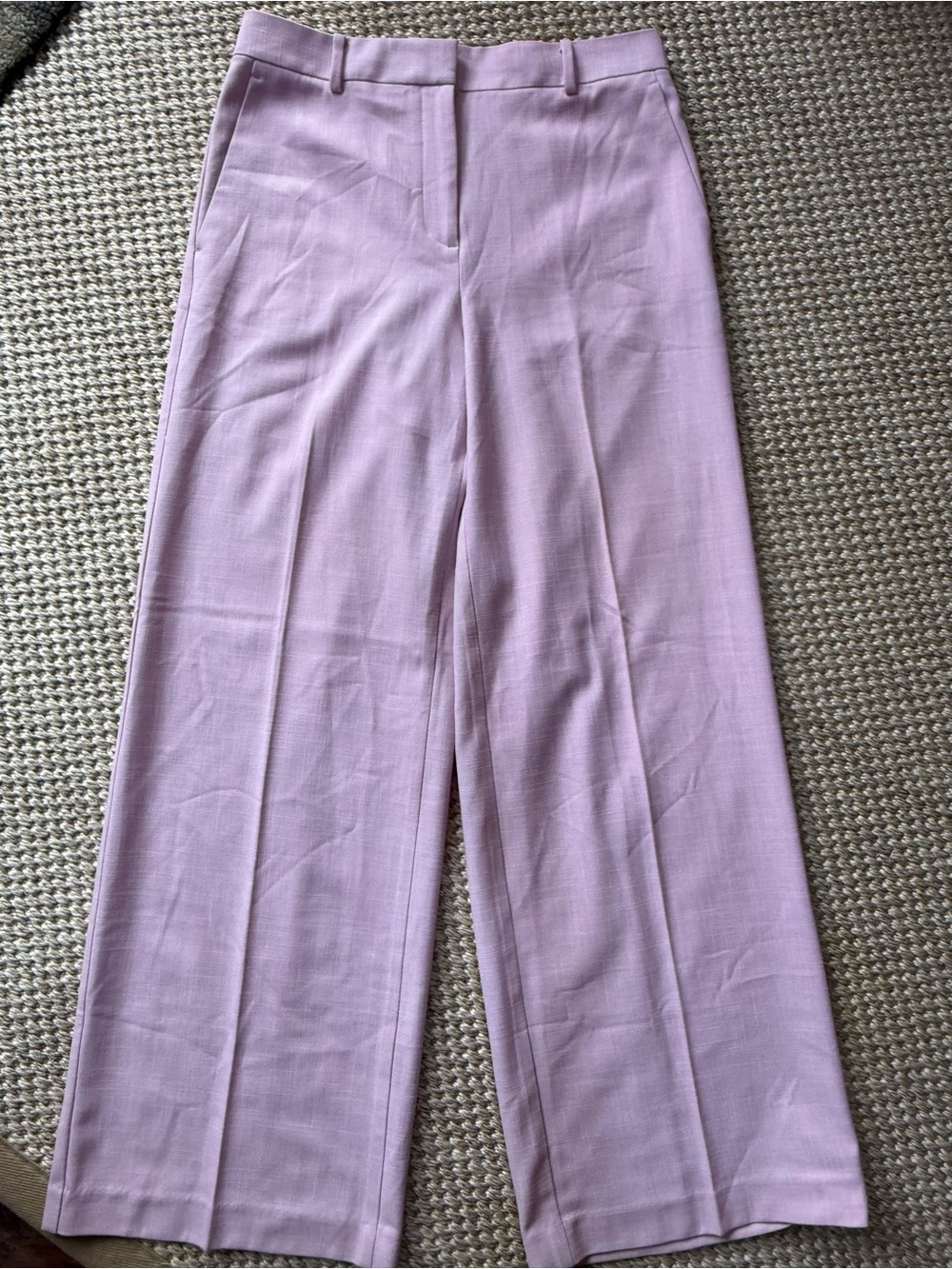 Ann Taylor Light Pink Collarless Cropped Blazer and Trousers - Picture 2 of 7